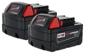 Bateria de ferramentas sem fio Milwaukee M18 XC RED LITHIUM 18V (pacote com 2)