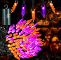 Bateria de Halloween Lights Joomer Orange Purple 10m 100 LED