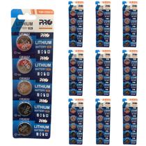 Bateria de Lítio CR2032 3V - 20 Cartela c/ 5 (100 Baterias) Proeletronic 20mm x 3,2mm Durabilidade