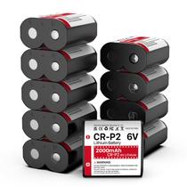 Batería de litio fotográfica TQTHL CR-P2 6V 2000mAh paquete de 10