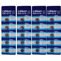 Bateria de Lítio Gernal CR1216 3V Pacote com 20