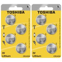 Bateria de Moeda de Lítio Toshiba CR2450 3 Volts (8 unidades)