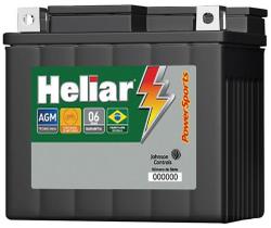 bateria de moto heliar fan125/titan125 es/titan150 es htz6l