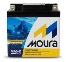 Bateria De Moto Moura 12v 5ah MA5D 12v5ah Moura Moto Titan Fan Biz Bros Fazer Xre Crf Pcx 125 150 160 190 Selada Com Caixa Bateria De Moto Moura 12v 5ah MA5D 12v5ah Moura Moto Titan Fan Biz Bros Fazer Xre Crf Pcx 125 150 160 190 Selada Com Caixa