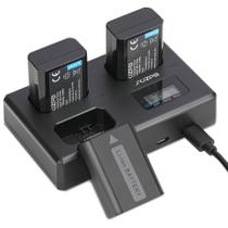 Bateria de reposição e carregador para Sony A6400 A6000 ZV-E10