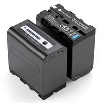 Bateria de reposição FirstPower, pacote com 2 unidades de 8800mAh NP-F970 com USB-C