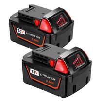 Bateria de reposição HUSUE 18V 6.5Ah para Milwaukee M18, pacote com 2