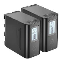 Bateria de reposição JYJZPB NP-F970 para Sony Handycams, pacote com 2