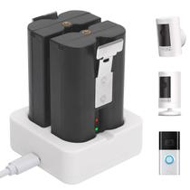 Bateria de Reposição para Campainha Circular (2 Unidades de 6040mAh) com Carregador