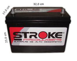 Bateria de Som Stroke Power 115ah/hora e 1050ah/pico