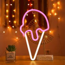 Bateria de sorvete YAOZHOU com luz de néon decorativa USB