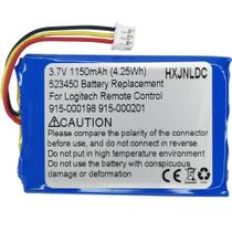 Bateria de Substituição 3.7V 1150mAh HXJNLDC para Controle Remoto Logitech Harmony