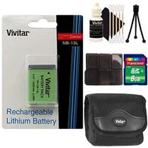 Bateria de substituição+cartão de memória de 8 GB para Canon PowerShot Bateria de substituição+cartão de memória de 8 GB para Canon PowerShot