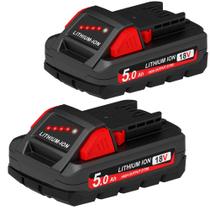 Bateria de substituição PEYESTEN High Output 5.0Ah 18V para Milwaukee M18