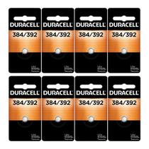 Bateria Duracell 384/392 Pacote com 8 - Óxido de Prata 1,5V Bateria Duracell 384/392 Pacote com 8 - Óxido de Prata 1,5V