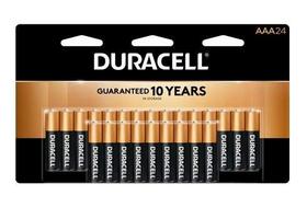 Bateria Duracell AAA CopperTop Alkaline, pacote com 24