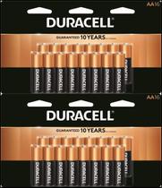 Bateria Duracell CopperTop AA alcalina de 16 unidades (pacote com 2) Bateria Duracell CopperTop AA alcalina de 16 unidades (pacote com 2)