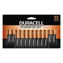 Bateria Duracell Coppertop AA, pacote com 20 unidades, alcalina