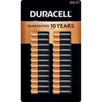 Bateria Duracell Coppertop Alkaline AA, pacote com 48
