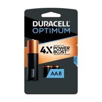 Batería Duracell Optimum AA Paquete de 8 con Ingredientes Power Boost