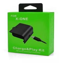 Bateria E Cabo Carregador Controle Compatível com Xbox One Charge Play Kits - Rhos