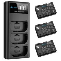 Bateria e carregador Artman LP-E6N LP-E6 2750mAh x3 para Canon Bateria e carregador Artman LP-E6N LP-E6 2750mAh x3 para Canon