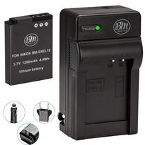Bateria e carregador BM Premium EN-EL12 para Nikon Coolpix