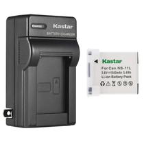 Bateria e carregador de parede AC Kastar para câmeras Canon