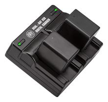 Bateria e carregador duplo para Canon Vixia Camcorder BP-727