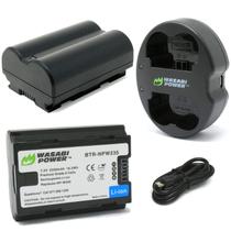 Bateria e carregador duplo Wasabi Power para Fujifilm NP-W235 Bateria e carregador duplo Wasabi Power para Fujifilm NP-W235