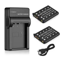 Bateria e carregador Mliepow EN-EL10 para Nikon Coolpix Bateria e carregador Mliepow EN-EL10 para Nikon Coolpix