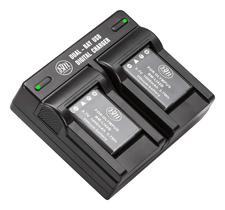 Bateria e carregador, pacote com 2 unidades, 1000mAh para Kodak PIXPRO FZ55, FZ53