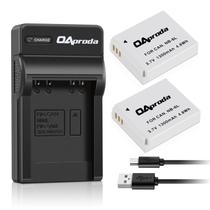 Bateria e carregador para Canon PowerShot SX530 HS, pacote com 2