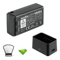Bateria e Carregador para Godox V1-C, V1-S, V1-N, V1-F, V1-O e V860III