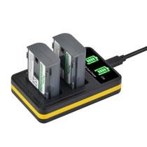 Bateria e carregador Tectra 2-Pack NB-2L NB-2LH para Canon