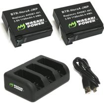 Bateria e carregador triplo USB para GoPro HERO4 Wasabi Power Bateria e carregador triplo USB para GoPro HERO4 Wasabi Power