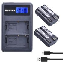 Bateria e carregador USB duplo LCD Batmax BP-511A para Canon Bateria e carregador USB duplo LCD Batmax BP-511A para Canon