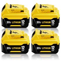 Bateria Eagglew DCB206 20V 12Ah de íon-lítio, kit com 4 unidades Bateria Eagglew DCB206 20V 12Ah de íon-lítio, kit com 4 unidades