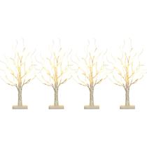 Bateria EAMBRITE Birch LED Tree 56 cm com 24 LEDs brancos quentes