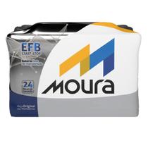 Bateria EFB Moura Start Stop 12V 60Ah MF60AD Argo Cronos Uno Peugeot 5008 Captur Duster Oroch Logan