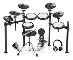Bateria eletrônica 8 pads com fone e baquetas donner ded200