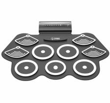 Bateria Eletrônica 9 Pads 7 Sons Dobrável - Spring