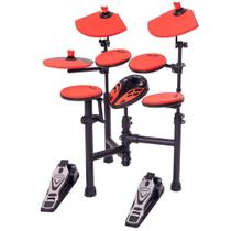 Bateria Eletrônica C.Ibanez ED2 Orange Compacta Para Estudo Metrônomo MIDI USB