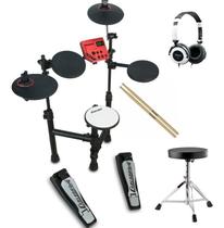 Bateria Eletrônica Carlsbro Club100 Odery + Banco E Fone