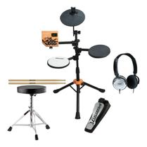Bateria Eletronica Carlsbro Rock 50 Kit Com Banco E Fone