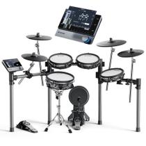 Bateria Eletrônica Donner Beat Max Módulo com Tela Touch Peles Mesh 2 Crashs 12" Dual Zone e Ride 14" Triple Zone com Choke 100 Kits e 1126 Sons USB Bateria Eletrônica Donner Beat Max Módulo com Tela Touch Peles Mesh 2 Crashs 12" Dual Zone e Ride 14" Triple Zone com Choke 100 Kits e 1126 Sons USB