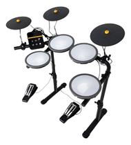 Bateria Eletrônica Nagano Tech Family Ntf-01 Com 7 Pads Preto/branco
