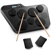 Bateria Eletrônica Portátil 7 Pads Voik BEAT70 Com Baqueta