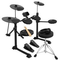 Bateria Eletrônica Profissional Midi Preta Voik Vibe-500