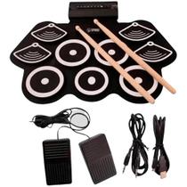 Bateria Eletrônica Spring 9 Pads Com Função Midi + Pedal e Baquetas